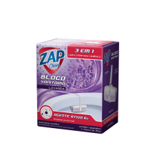 BLOCO+APARELHO  SANITARIO ZAP REFIL LAVANDA 1 UNIDADE